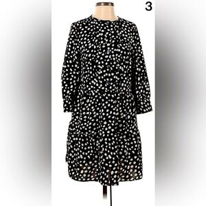 Who What Wear Black dress with white polka dots, hardly worn, size 3x